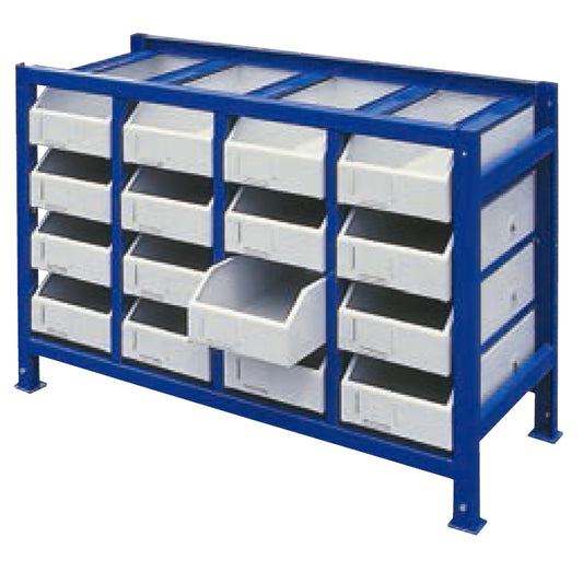 MEVA Workshop rack for parts and drawer tools with containers Set of 17 el.