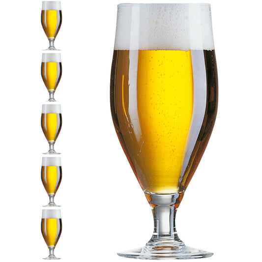 Arcoroc Water glass beer on the foot Arcroc POKAL CERVOISE 500 ml set 6 pieces