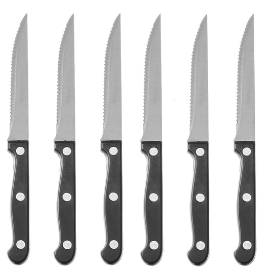 Hendi Stainless steel steak knife serrated length 215mm set 6pcs