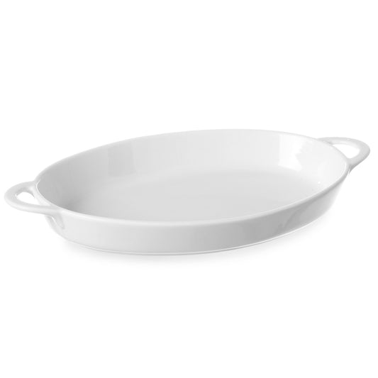 Hendi Bucket for buffeting oval with handles 165x105x30mm white porcelain