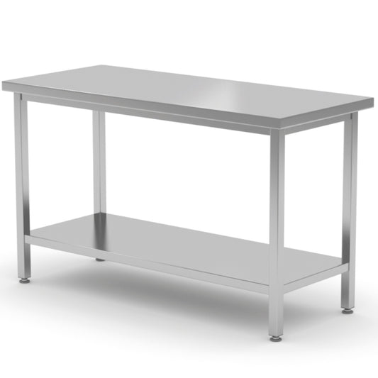 Hendi Worktop table worktop central steel with shelf 80x70x85 cm