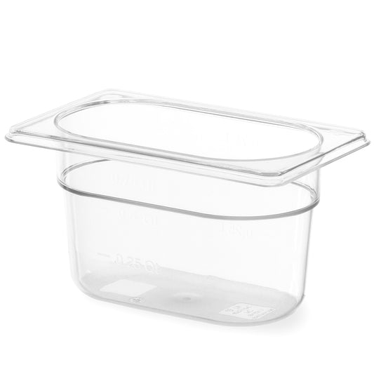 Hendi GN transparent container made of polycarbonate GN 1/9 height 65 mm