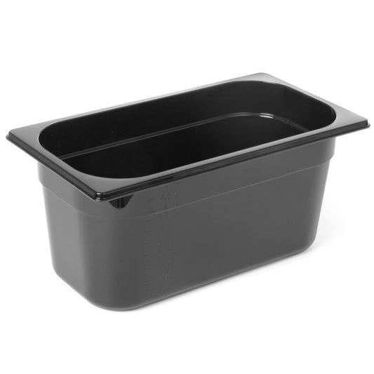Hendi Black polycarbonate container GN 1/3 height 150 mm