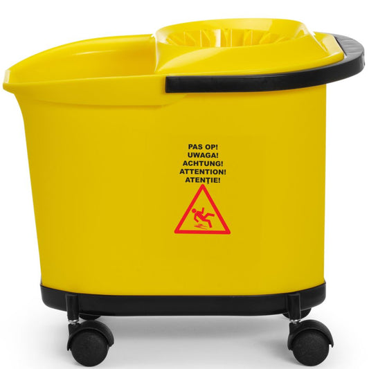 Hendi Bucket for mopping floors with a wringer and a base on wheels, 16 l