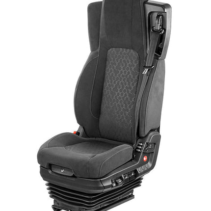 Black vehicle seat with adjustable features on a white background, branded as UnitedSeats.