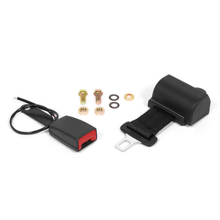 Set of off-road vehicle seat belt components on a white background with UnitedSeats branding.