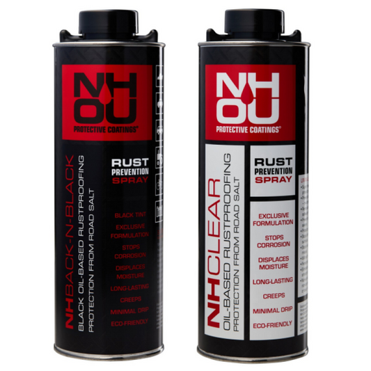 NHOU® caurspīdīga un melna rūsas novēršanas eļļas pārklājuma komplekts — 2 × 1 l