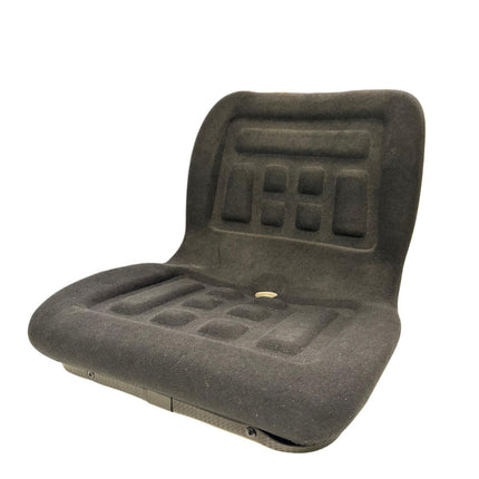 Gray folding seat on a white background