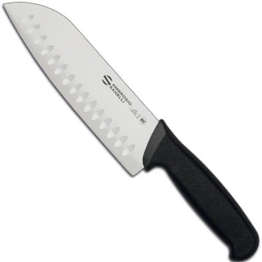 Ambrogio Sanelli Santoku knife with ball grinding for chopping SUPRA, length 180/320 mm