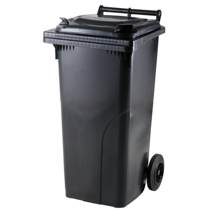 Trash bin for waste and garbage ATESTA Europlast Austria - black 120L