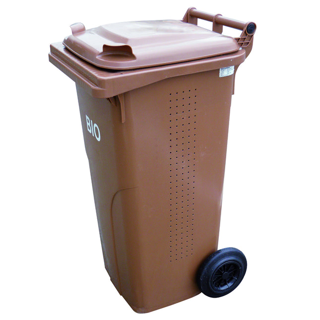 BIO bucket container for food waste and waste ATESTA Europlast Austria - brown 120L BIO