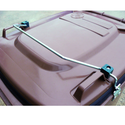 Basket bucket Gastro bucket with a sealed lid for waste biofood waste - brown 120L