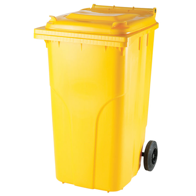 Trash bin for waste and garbage ATESTY Europlast Austria - yellow 240L