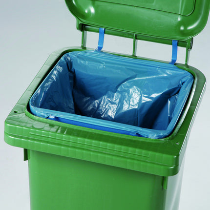 Metal frame for fixing the garbage bag on the 120L bin