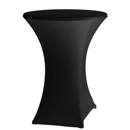 Round round without ironing Wed 80cm fabric Jersey black - Hendi 813164