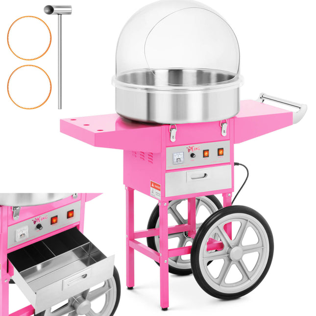 Royal Catering Mobile cotton-potty machine with trolley