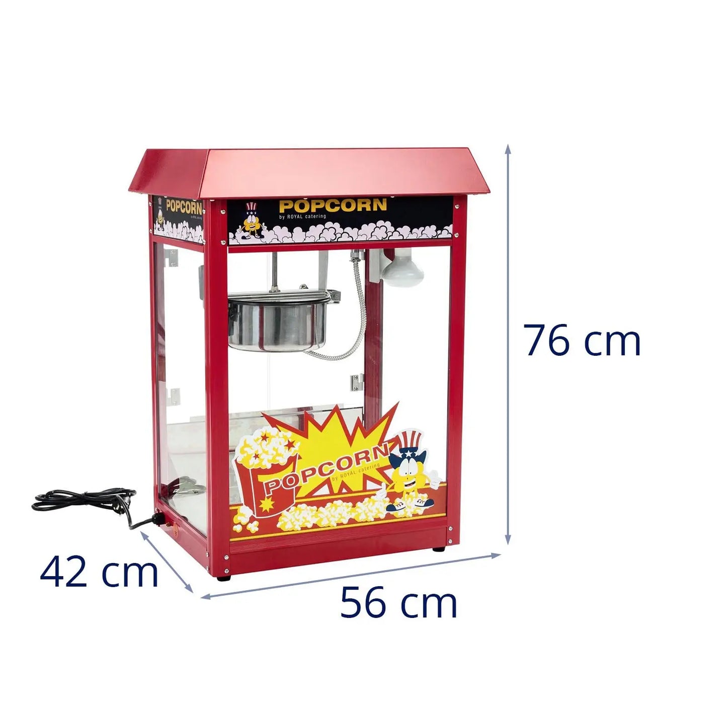 Royal Catering Bar popcorn machine with a red roof – image 11