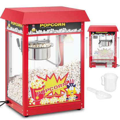 Royal Catering Bar popcorn machine with a red roof