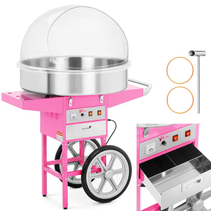 Mobile cotton cotton-type machine with wheels big