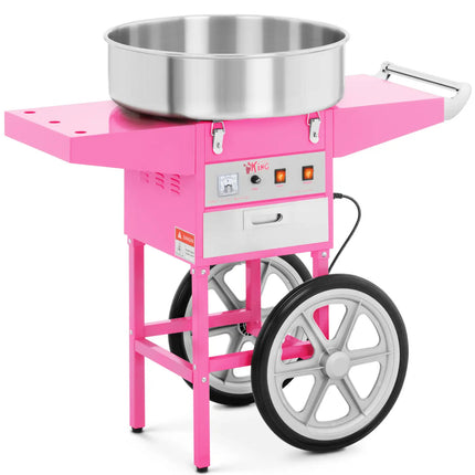 Mobile cotton-candy machine without wheel cover