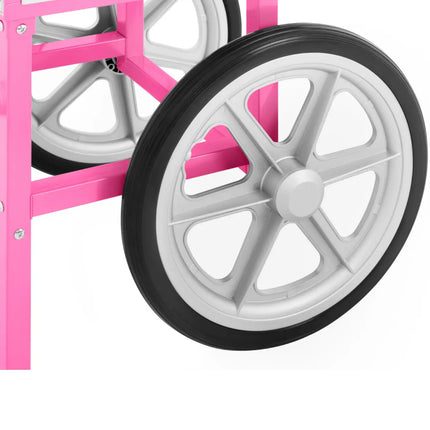 Mobile cotton-candy machine without wheel cover