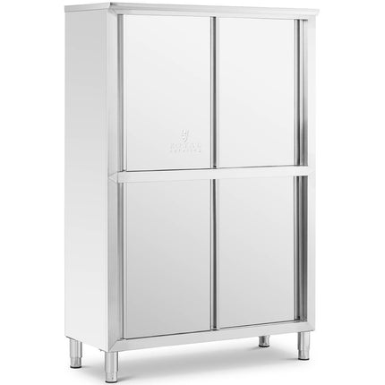 Storage cabinet stainless steel door sliding 180x118x50cm