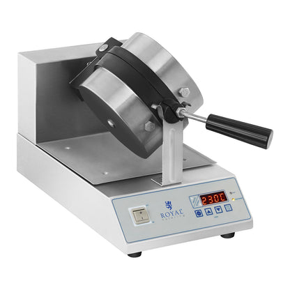 Royal Catering Rotary waffle maker for waffles with round quarters. 18cm 1300W RCWM-1300-RE – image 4