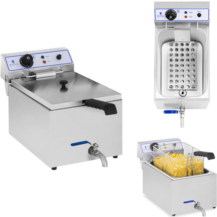 Royal Catering Professional fish fryer with tap 3000W 17L Royal Catering RCEF 15E