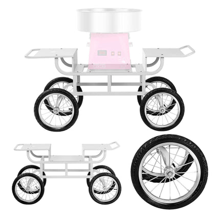 Wheeled platform trolley for cotton cotton candy catering RCHT-01W