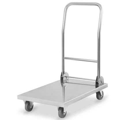Royal Catering Platform warehouse transport trolley with foldable handle up to 400 kg RCFT-1.1 – image 2