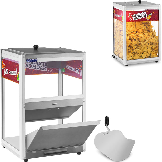 Royal Catering Heater for nachos popcorn peanuts + scoop