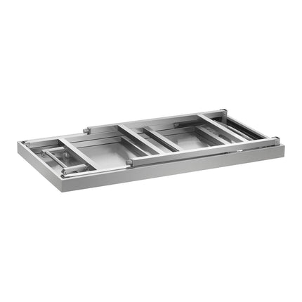 Folding working table in stainless steel 120 x 60cm to 120kg Royal Catering RCAT-120K