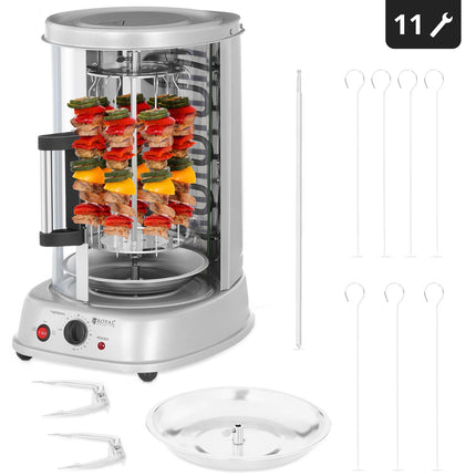 MINI grill toasting machine for kebab gyros vegetables vertical 3in1 1500W Royal Catering RCGV-1400 – image 6