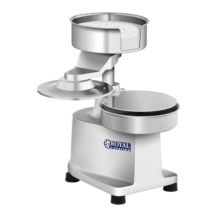 Royal Catering Manual press burger maker with 15cm + 500 pieces of paper discs