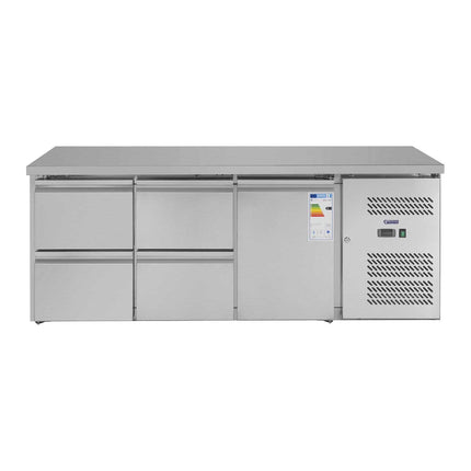 Royal Catering Refrigeration table with steel worktop 4 drawers from -2 to 10deg C 179cm – image 4