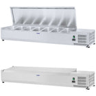 Royal Catering Refrigeration control with steel lid 7x GN1/4 150cm