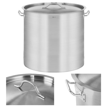 Royal Catering Gastronomy pot with stainless steel lid for induction cooker 98 L