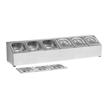 Royal Catering Display rack for 6x GN 1/6 containers + lid containers – image 3