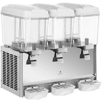 Royal Catering Dispenser cooler for triple juice drinks 3x 18L – image 3