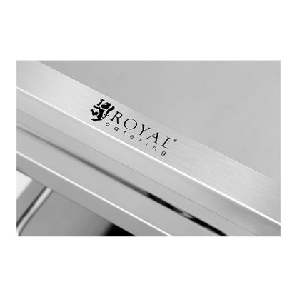 Royal Catering 2-shelf catering waiter trolley up to 160 kg, stainless steel – image 4