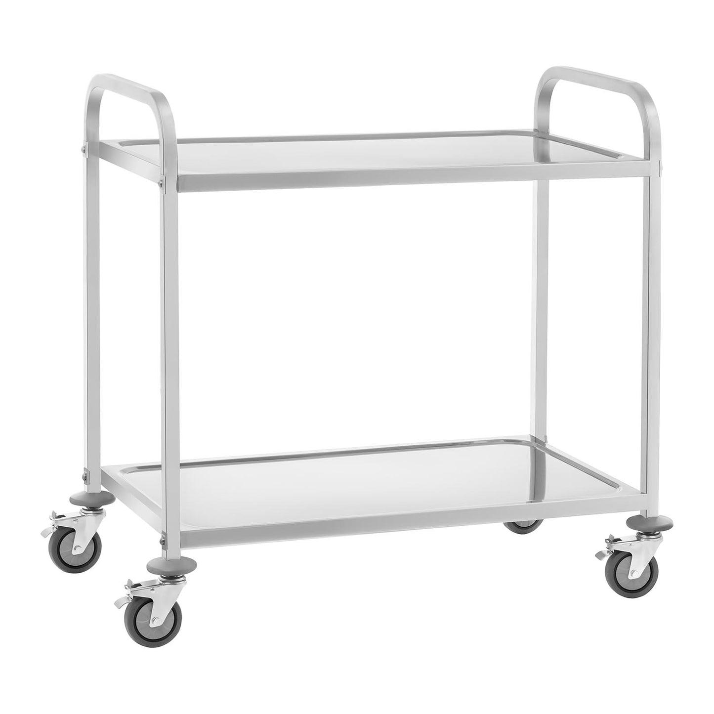 Royal Catering 2-shelf catering waiter trolley up to 160 kg, stainless steel
