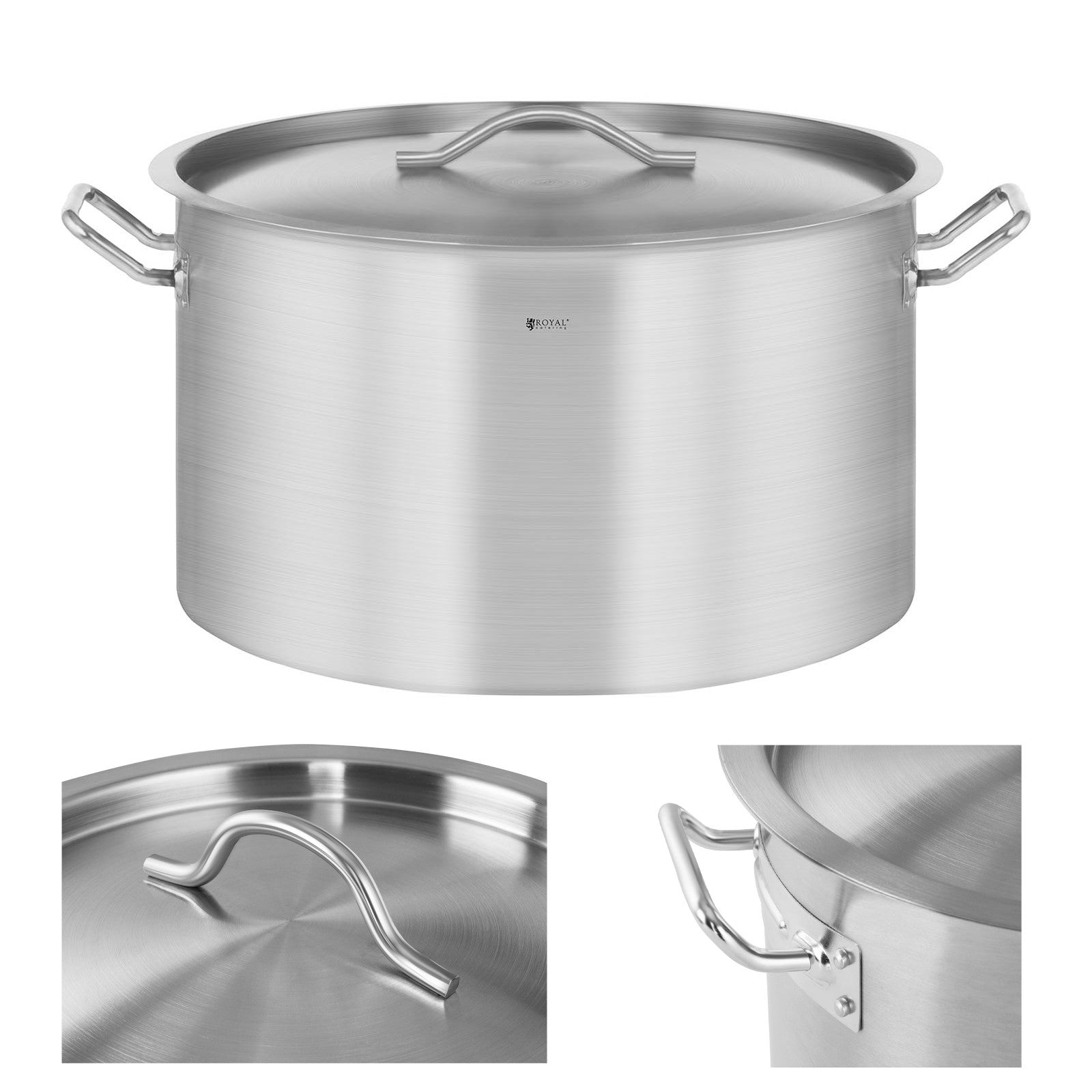 Royal Catering Catering pot with lid, stainless steel, for induction cooker, 14 L – image 5