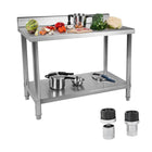 Royal Catering Table kitchen wall with stainless steel 100x70cm
