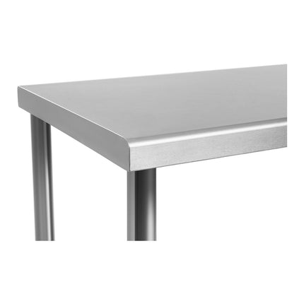 Royal Catering Worktop table central steel gastronomy with shelf 200x60cm – image 3