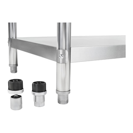 Royal Catering Worktop kitchen table central stainless steel 120x60cm – image 5