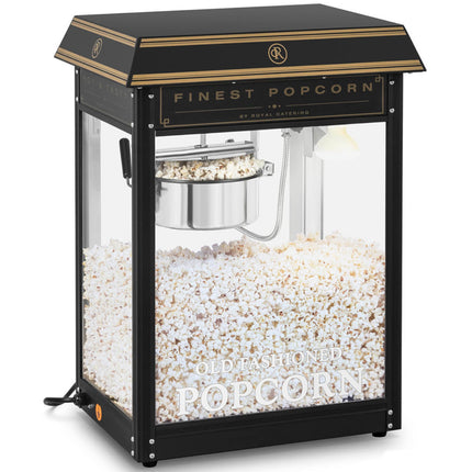 Royal Catering Machine automatic fired popcorn retro TEFLON 1600 W 5-6 kg/h - black and gold – image 2