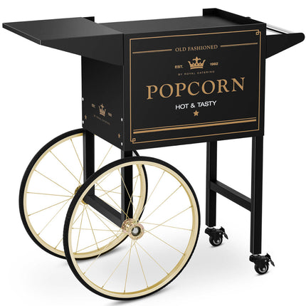 Royal Catering Base cart for popcorn machine with retro cabinet 51 x 37 cm - black and gold – image 2