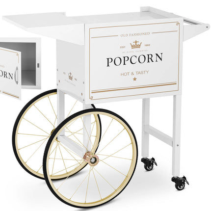 Royal Catering Base cart for popcorn machine with retro cabinet 51 x 37 cm - black and gold – image 7