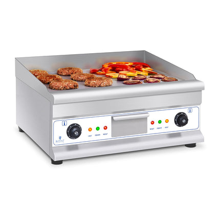 Royal Catering Barbecue electric plate smooth 300deg C 60 cm 2 x 3200W – image 2