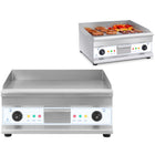 Royal Catering Barbecue electric plate smooth 300deg C 60 cm 2 x 3200W